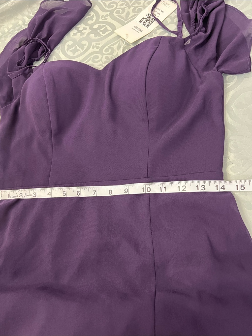 Ever Pretty  Chiffon Gown in Purple size large - Picture 6 of 8
